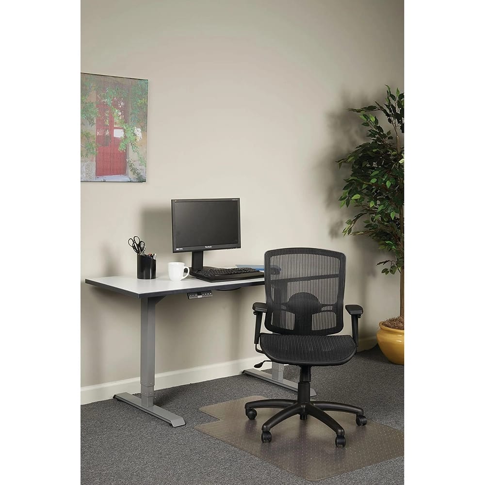 Alera Etros Series Mesh Mid-Back Synchro Tilt Chair, Black