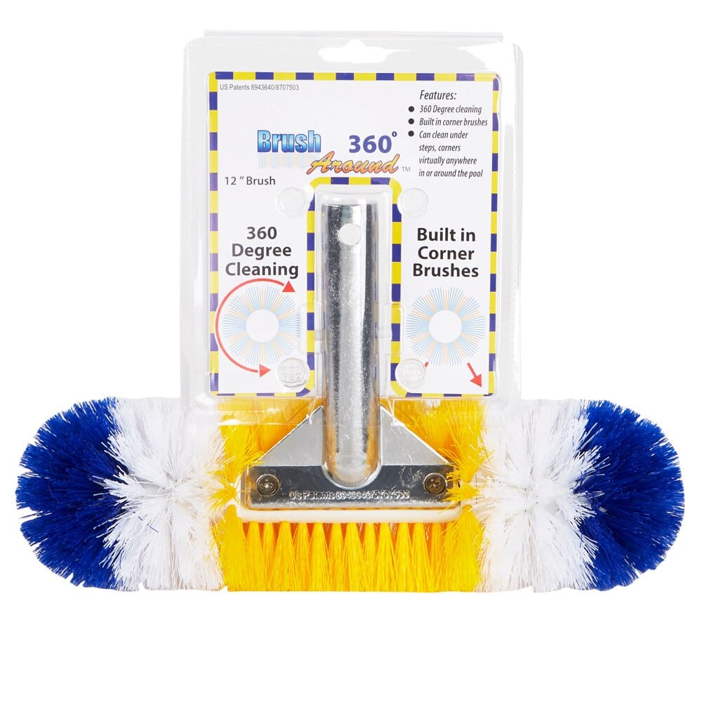 Brush Around 360 Degree Pool Brush, 12"