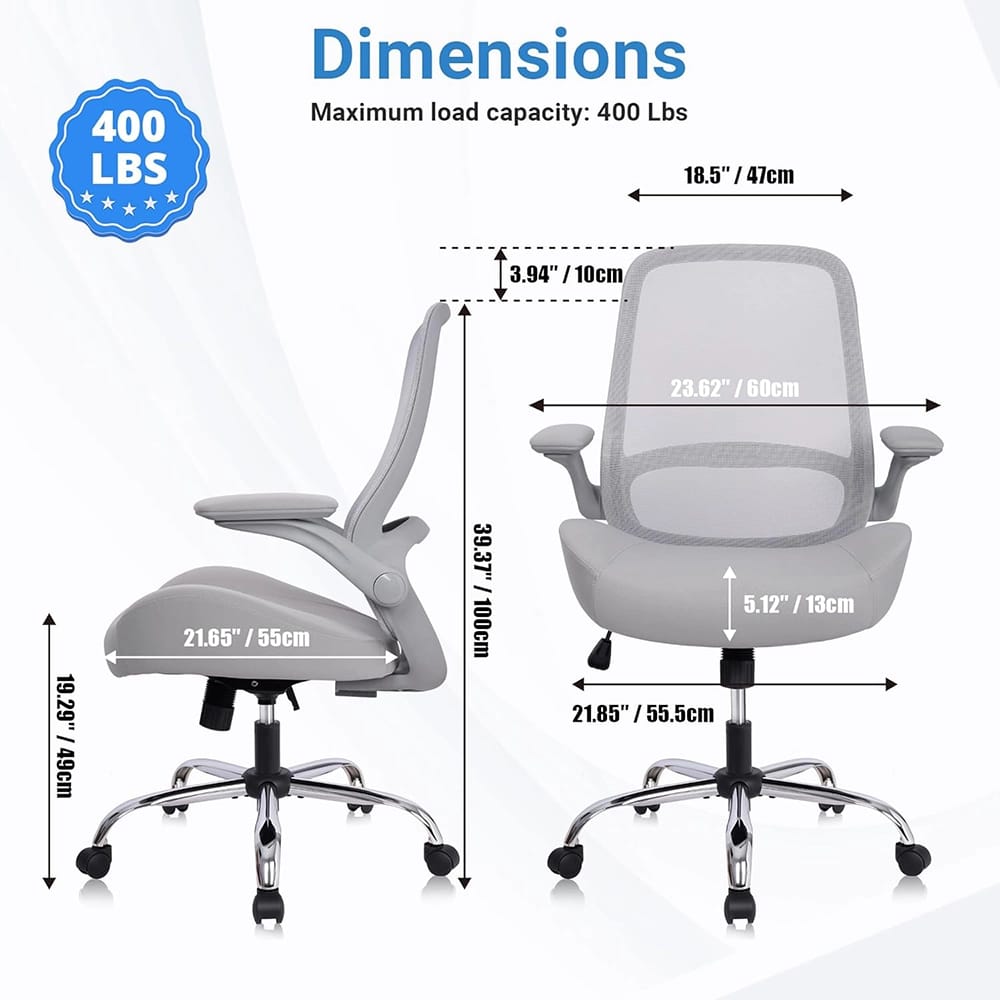 HYLONE Ergonomic Office Chair, Gray