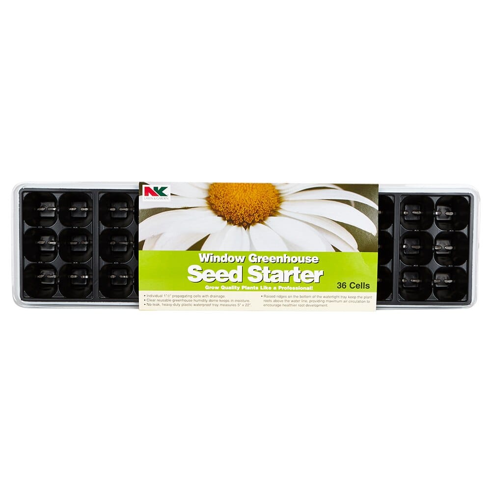NK Lawn & Garden 36 Cell Window Greenhouse Seed Starter