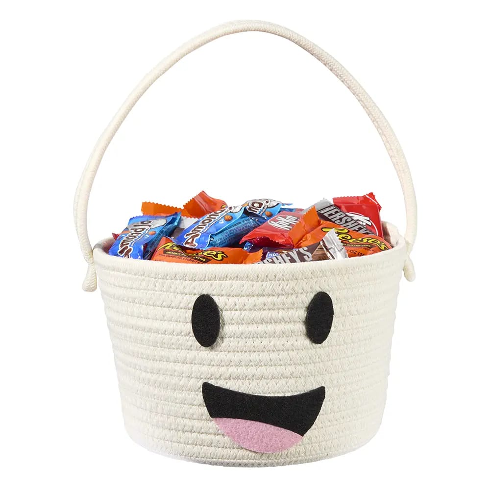 Braided Fabric Halloween Trick-Or-Treat Baskets