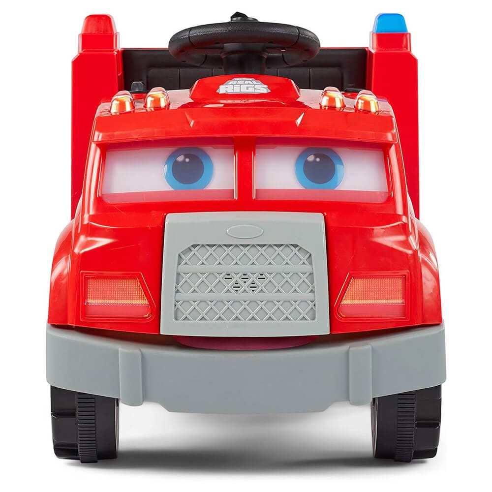 Kid Trax 6V Real Rigs Fire Truck Interactive Ride-On Toy
