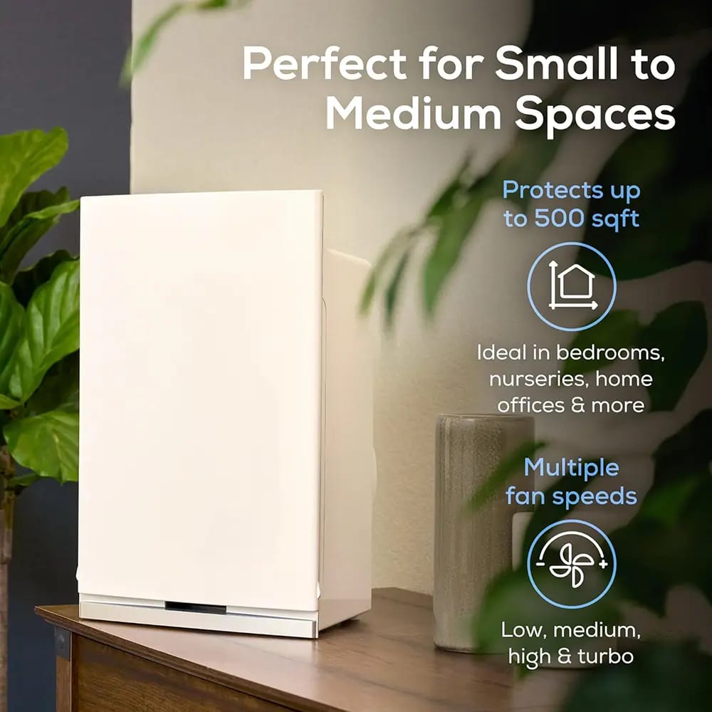 Intellipure Compact HEPA Air Purifier, White