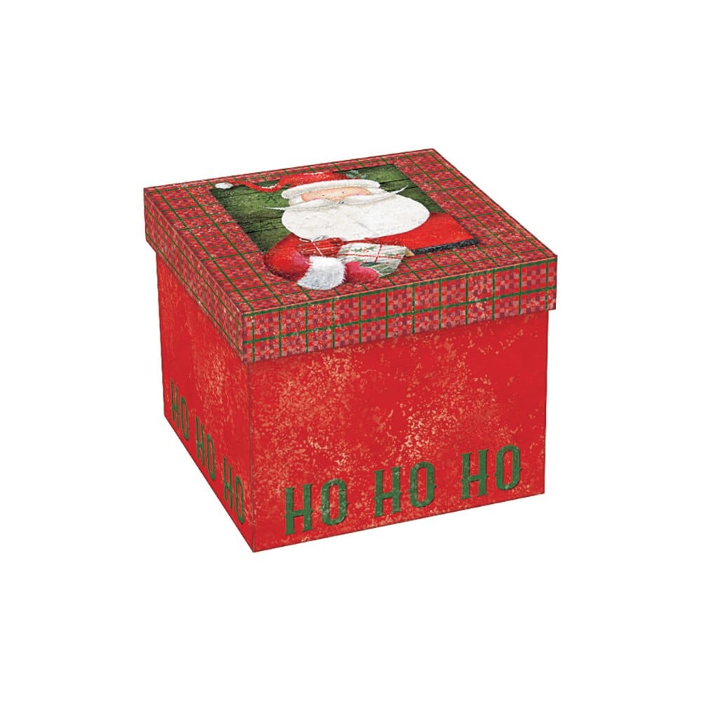 Medium Square Christmas Gift Box, 4.63"