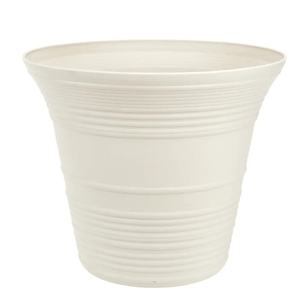 Resin Beige Cottage Planter, 12"