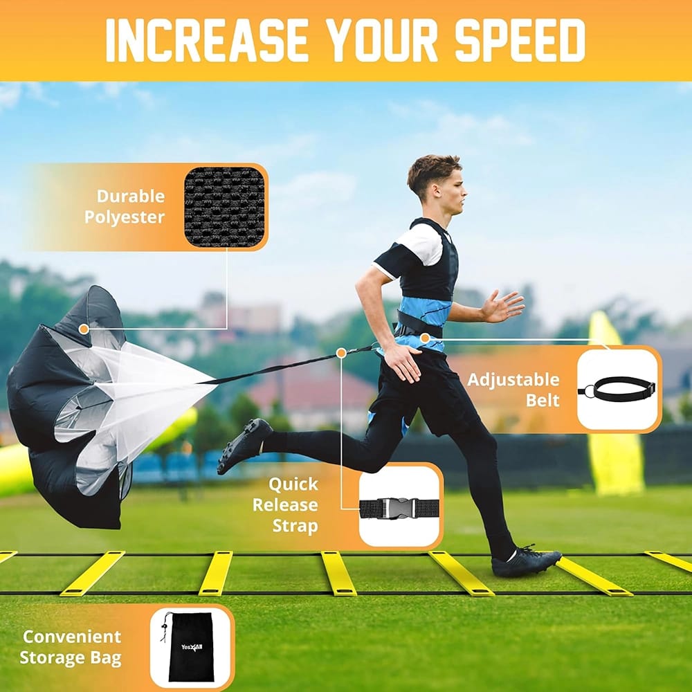 Yes4All Ultimate Agility Ladder Speed Training Equipment Set