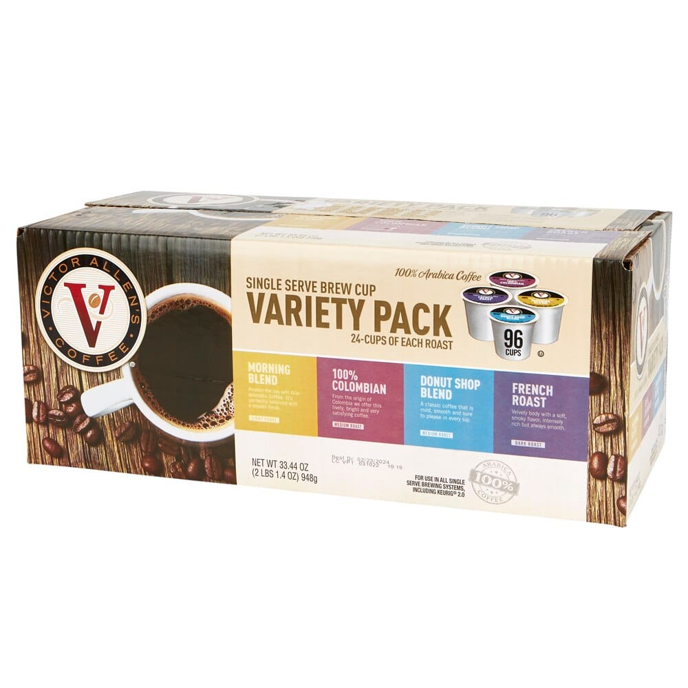 Victor Allen's Variety Pack Coffee Cups, 96 Count