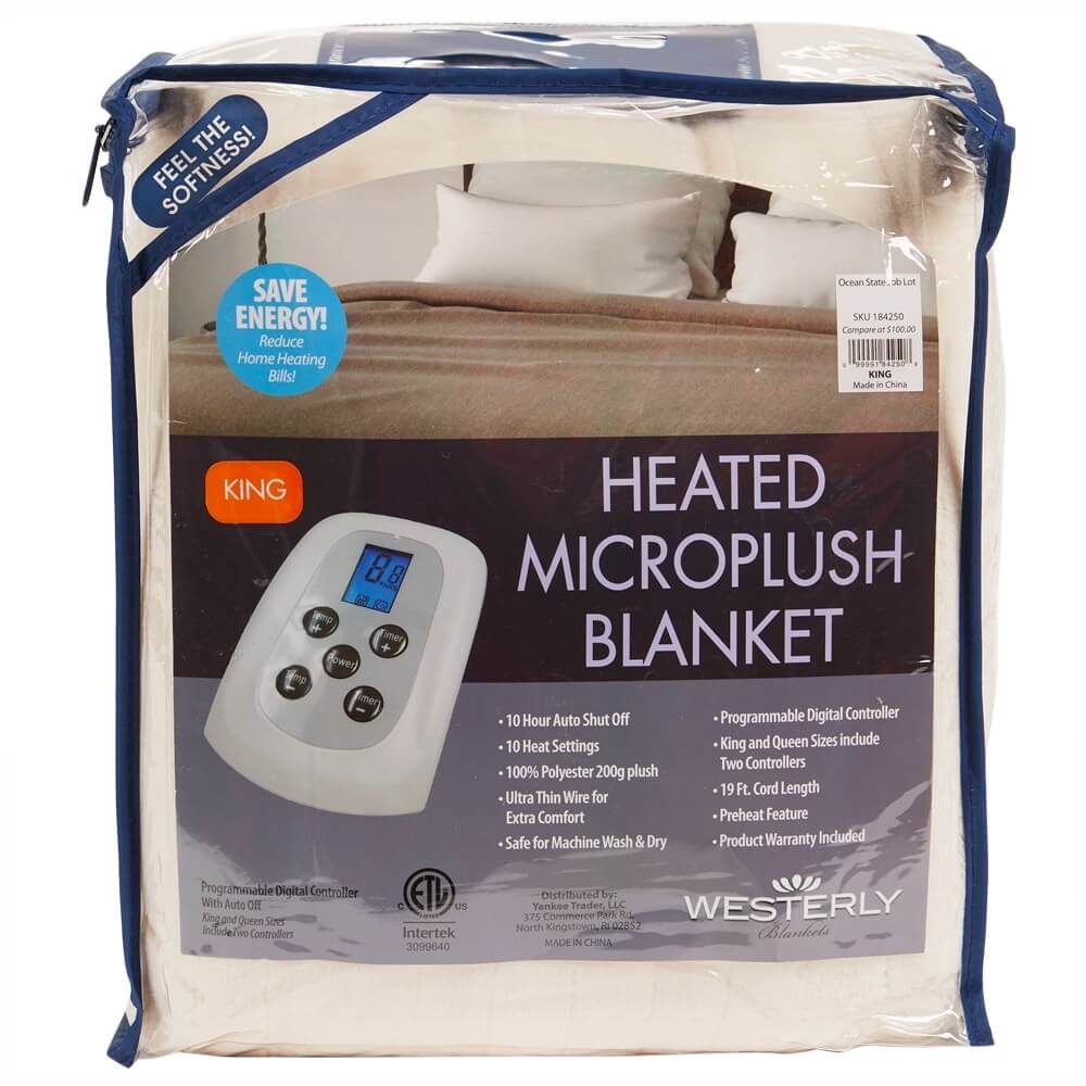 Westerly King Micromink Heated Blanket
