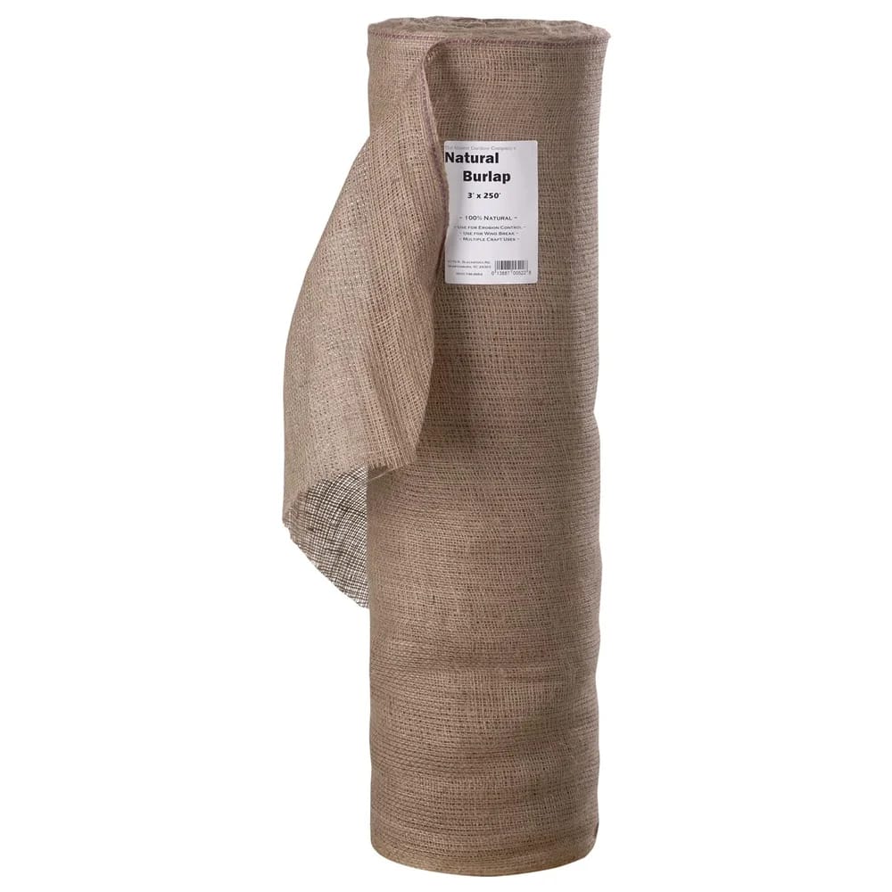 Master Gardner Natural Burlap Landscaping Fabric, 3' x 250'