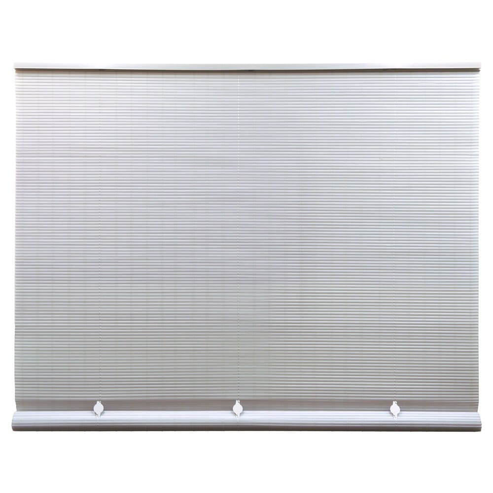 Indoor/Outdoor White PVC Cord Free Roll-Up Blind, 72"