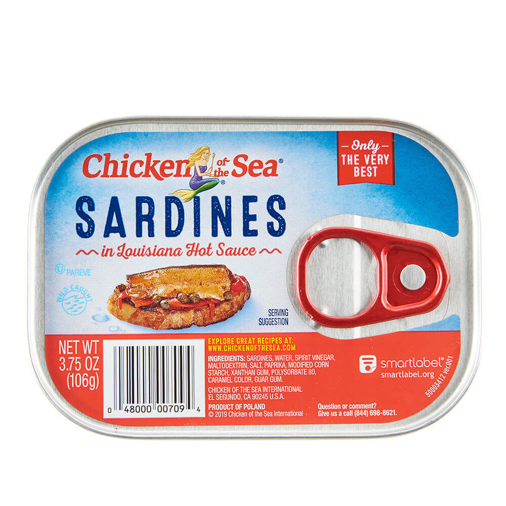 Chicken of the Sea Sardines in Louisiana Hot Sauce, 3.75 oz