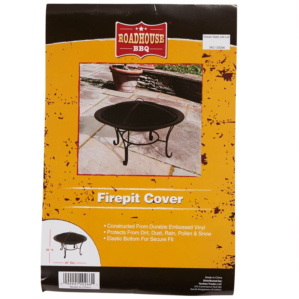 Roadhouse BBQ Firepit Cover, 20" x 30"