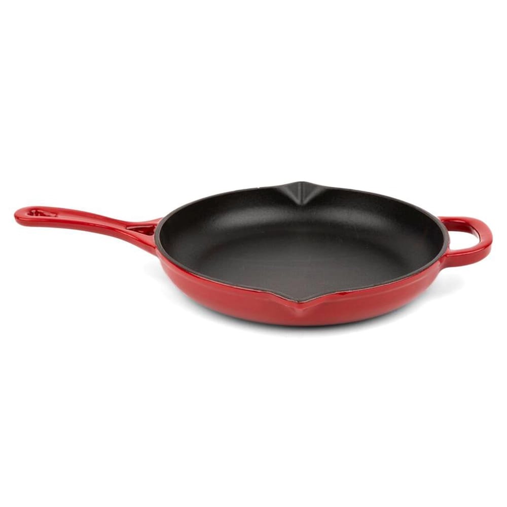 Larder & Vine 10" Enameled Cast Iron Skillet, Cabernet