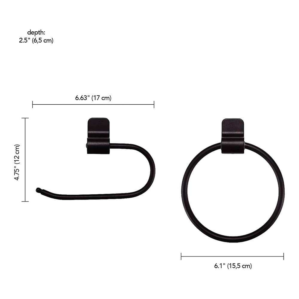 Globe Electric 3-Piece Bathroom Light Set, Black