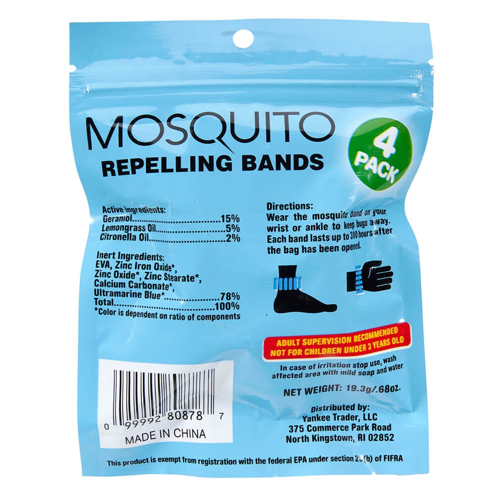 Mosquito Repelling Bands, 4 Count