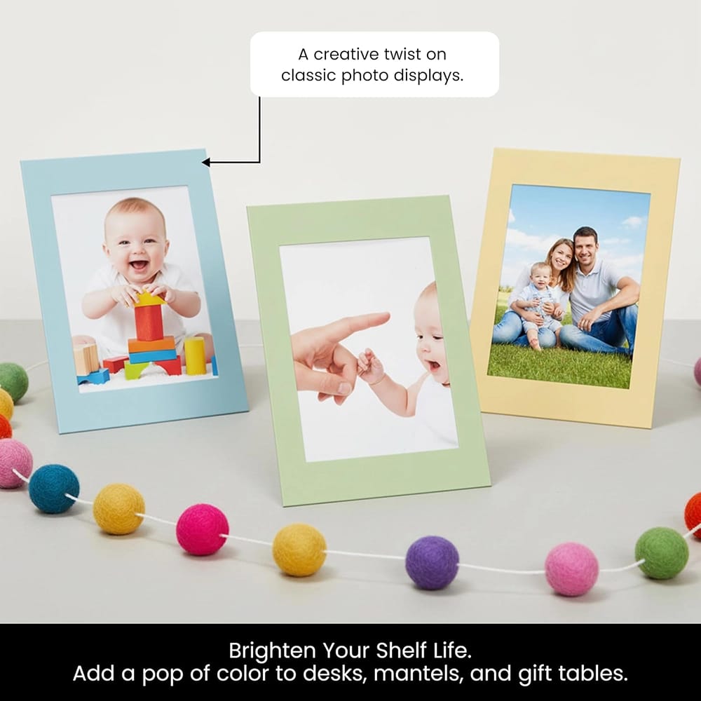 Juvale 4" x 6" Cardboard Picture Frames, 100 Pack