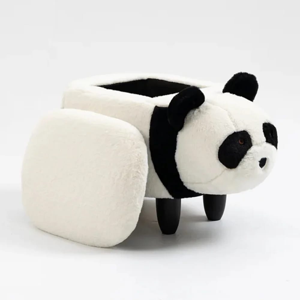 Home 2 Office Panda Upholstered Storage Kids Ottoman