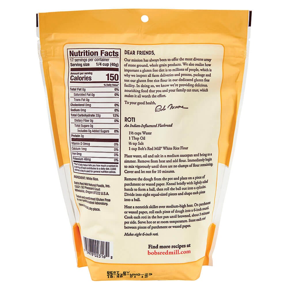Bob's Red Mill Stone Ground White Rice Flour, 24 oz