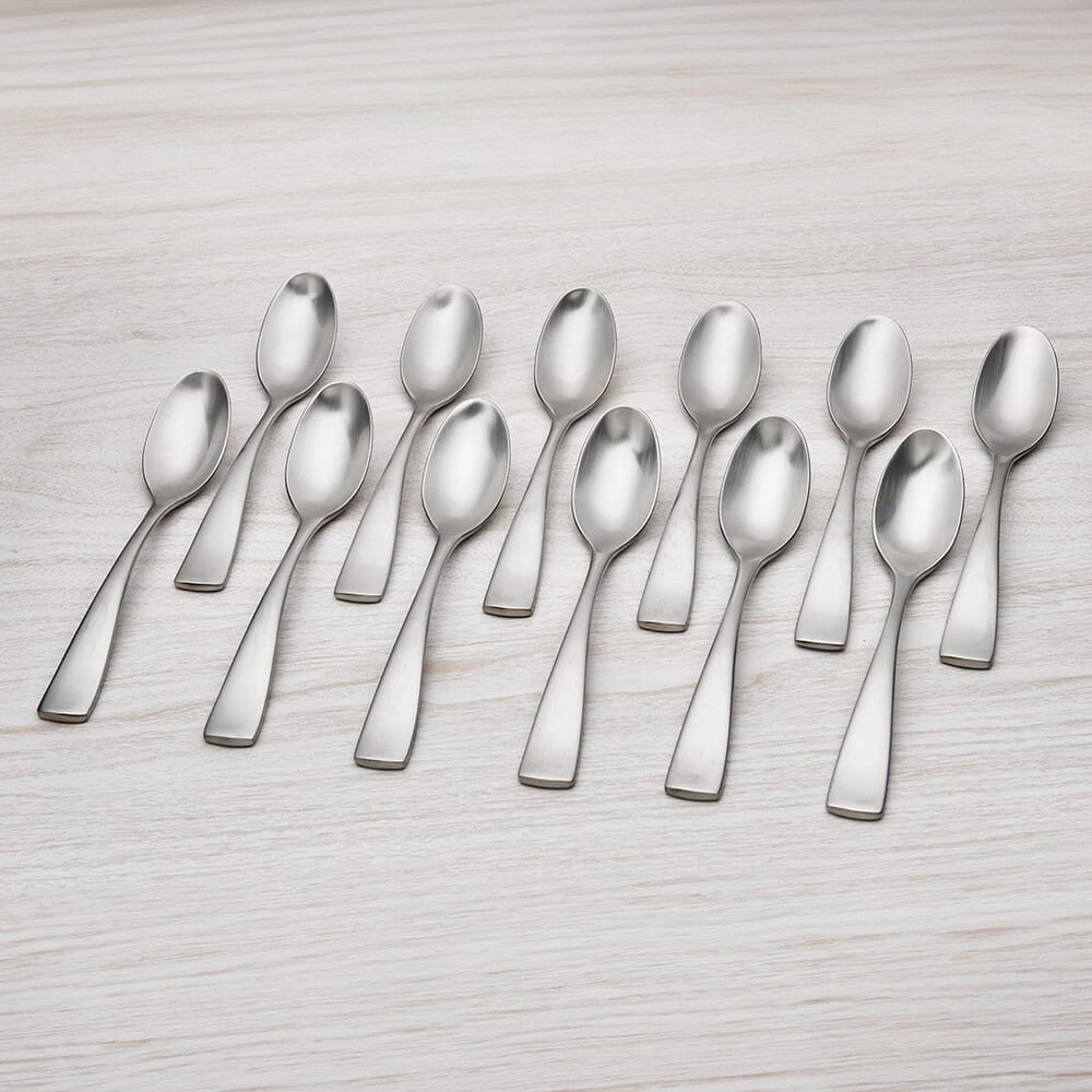 Oneida Sant' Andrea Satin Reflections Soup/Dessert Spoons, 12-Pack