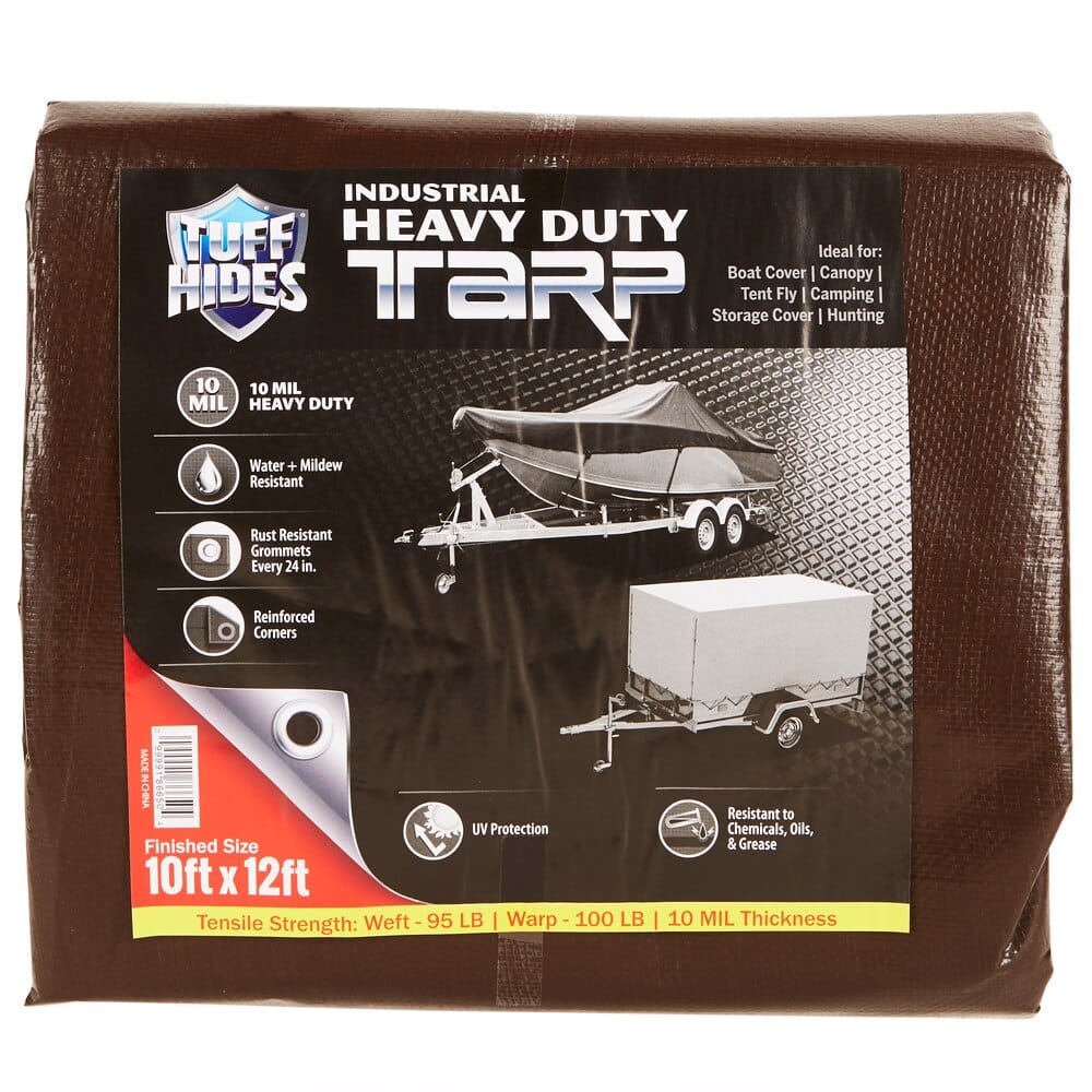 Tuff Hides 10' x 12' Industrial Heavy-Duty Tarp