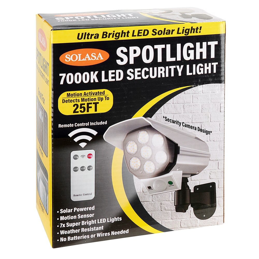 Solasa Spotlight 7000K LED Security Light with Remote Control