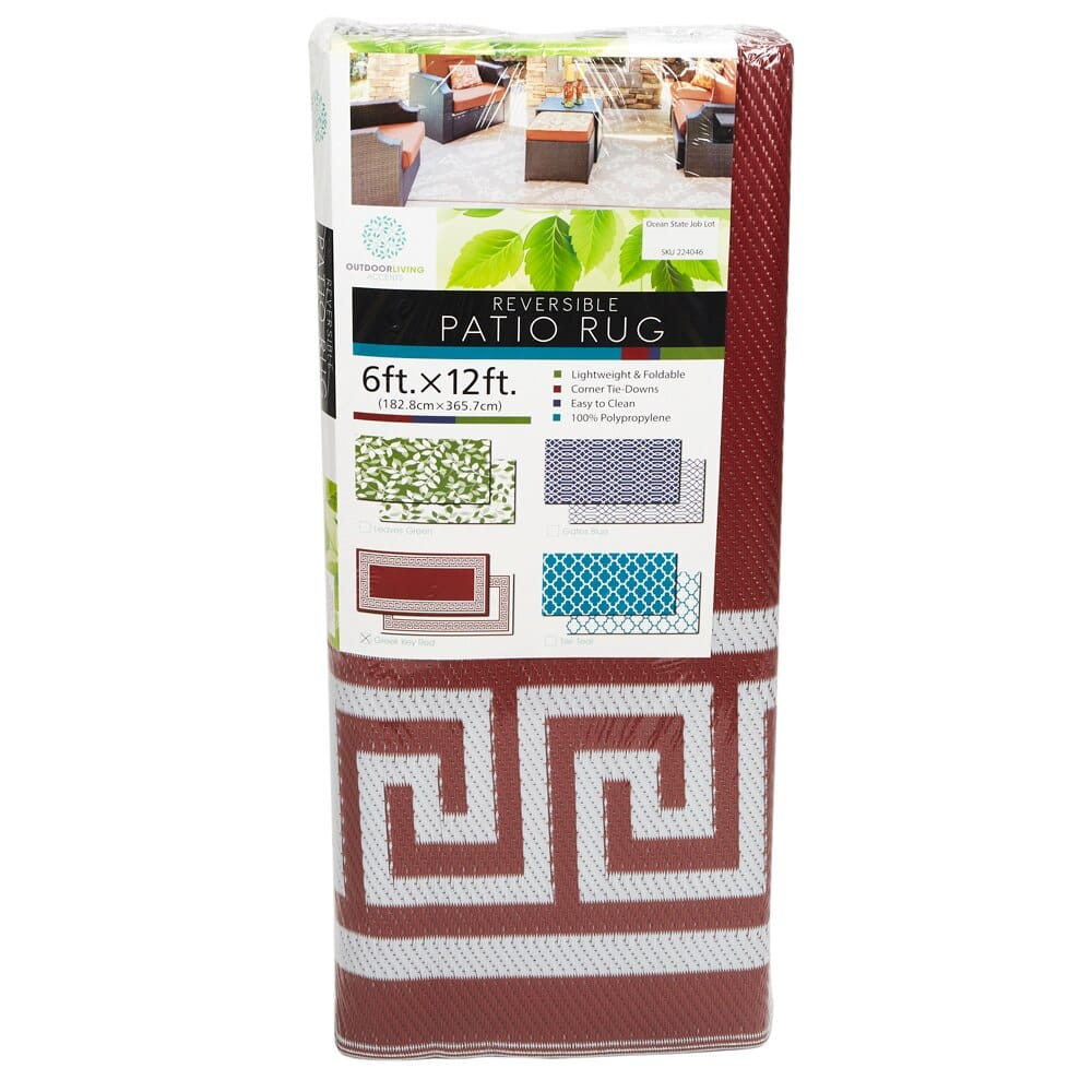 6' x 12' Reversible Patio Rug