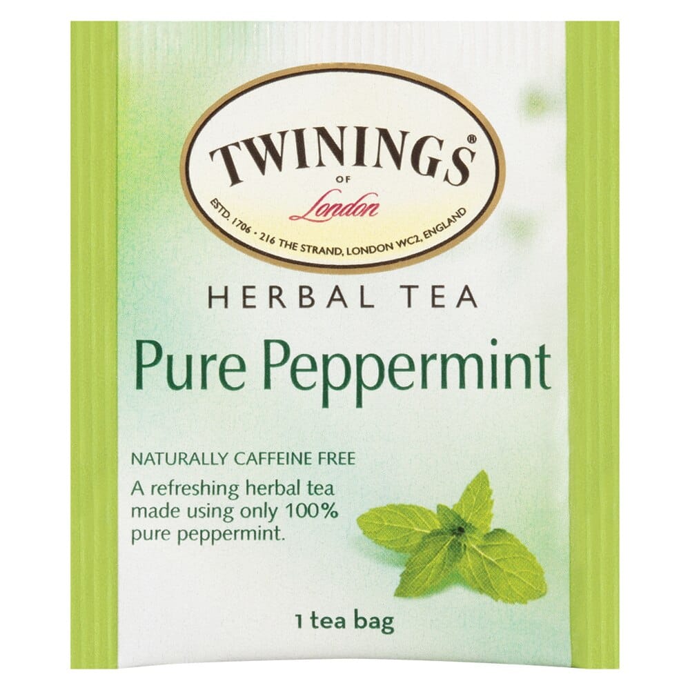 Twinings of London Pure Peppermint Herbal Tea Bags, 20 Count