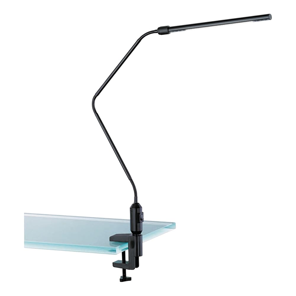 Alera LED Desk Lamp With Interchangeable Base Or Clamp, Black