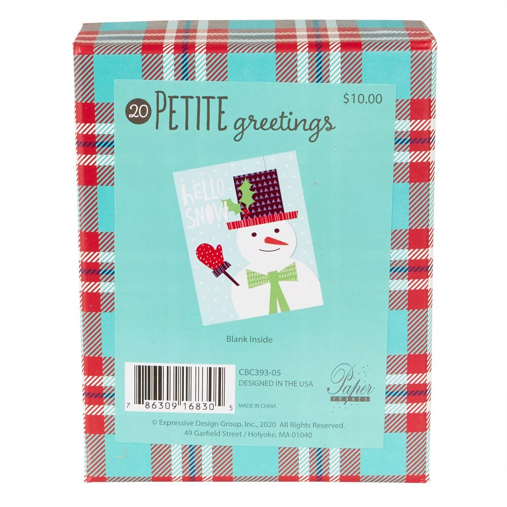 Petite Boxed Christmas Cards, 20-pack