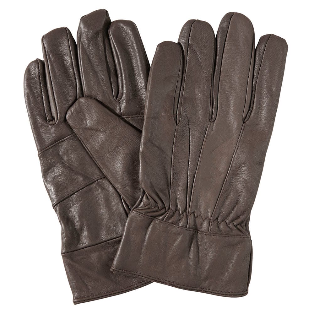 Manecilla Men's Leather Gloves, Brown
