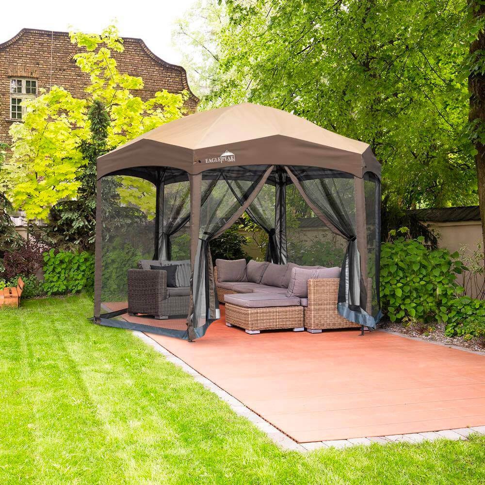 Pop up deals gazebo with netting