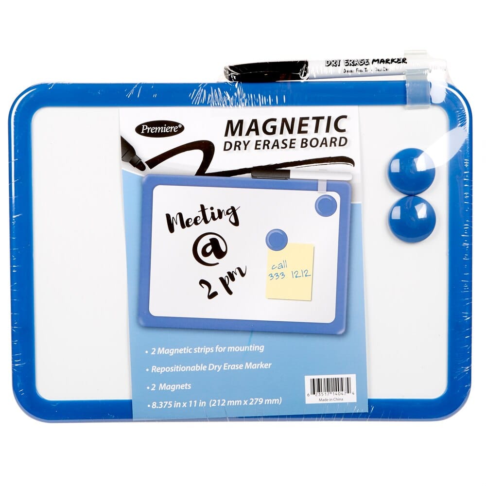 Premiere Magnetic Dry Erase Board with Plastic Frame, 11"