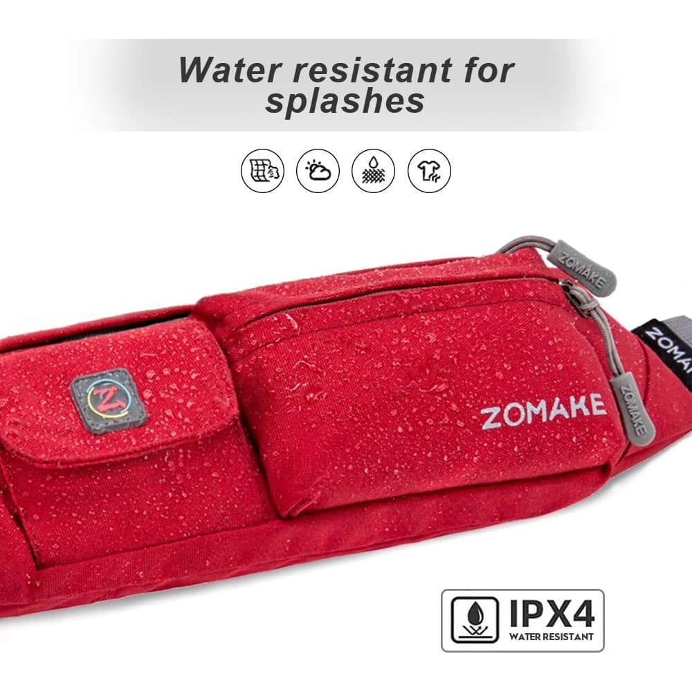ZOMAKE Small Crossbody Fanny Pack, Red