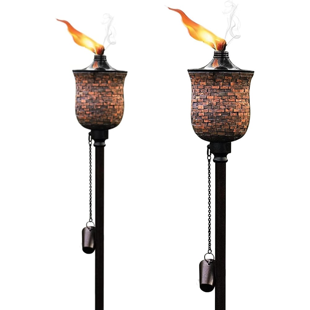 Garden Torch, 2 Pack, Mosaic