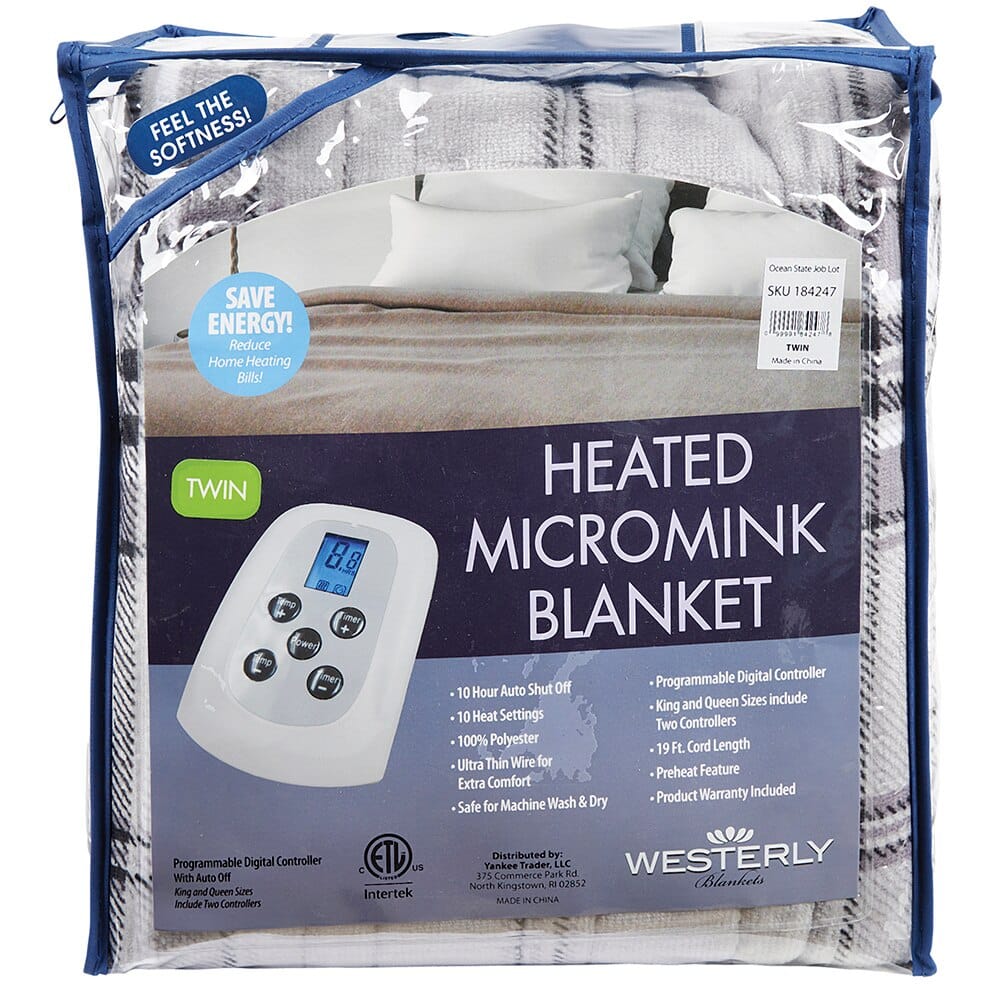 Westerly Twin Micromink Heated Blanket