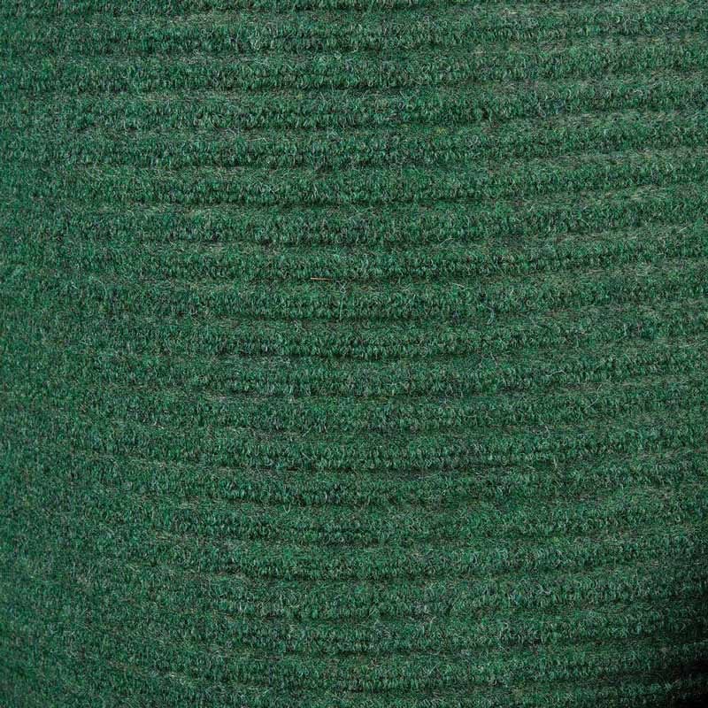 Twin-Ribbed Needlepunch Utility Carpet Runner, 36" x 82', Green