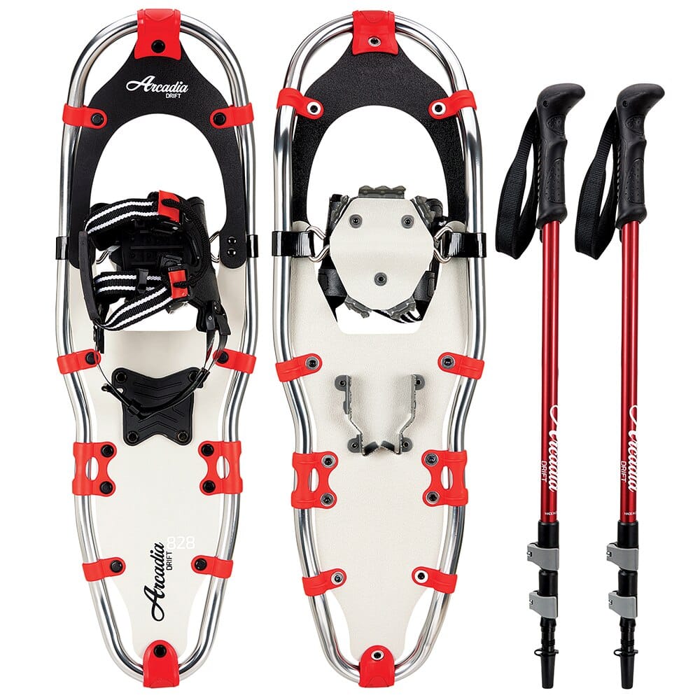 Adult Snowshoes with Carry Bag and Trekking Poles