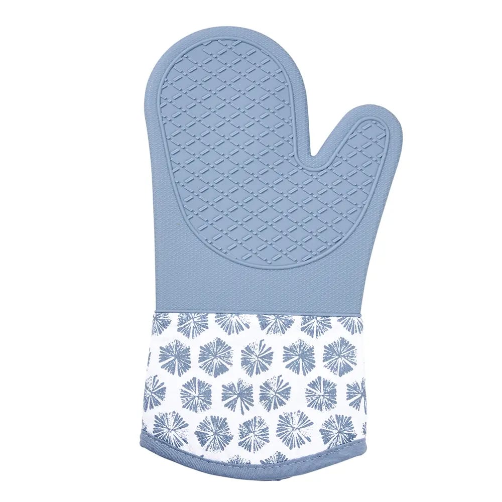 Silicone & Cotton Oven Mitt, 13"