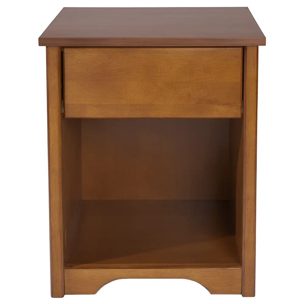 Quality Commercial Nightstand with Drawer, Chestnut