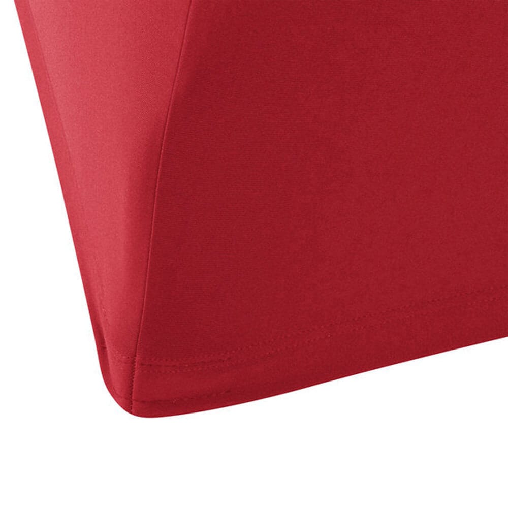 Carlisle Snap Drape Budget Stretch Table Cover, 72" x 30", Red