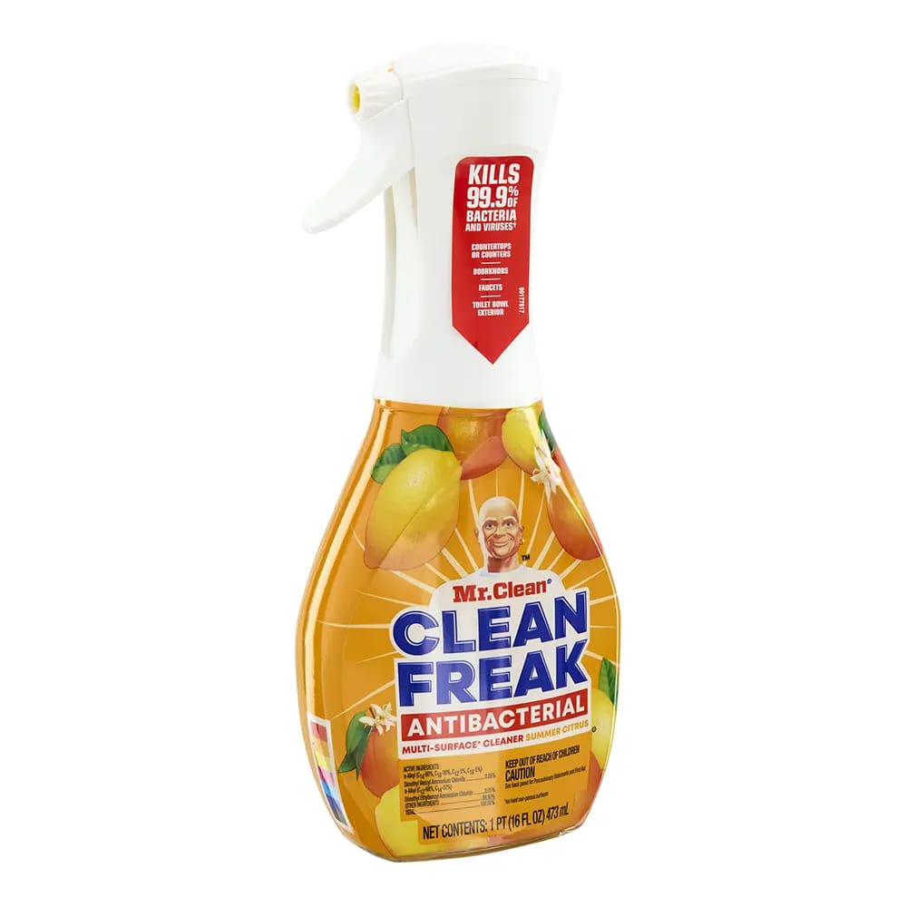 Mr. Clean Freak Antibacterial Summer Citrus Multi-Surface Cleaner, 16 fl. oz.