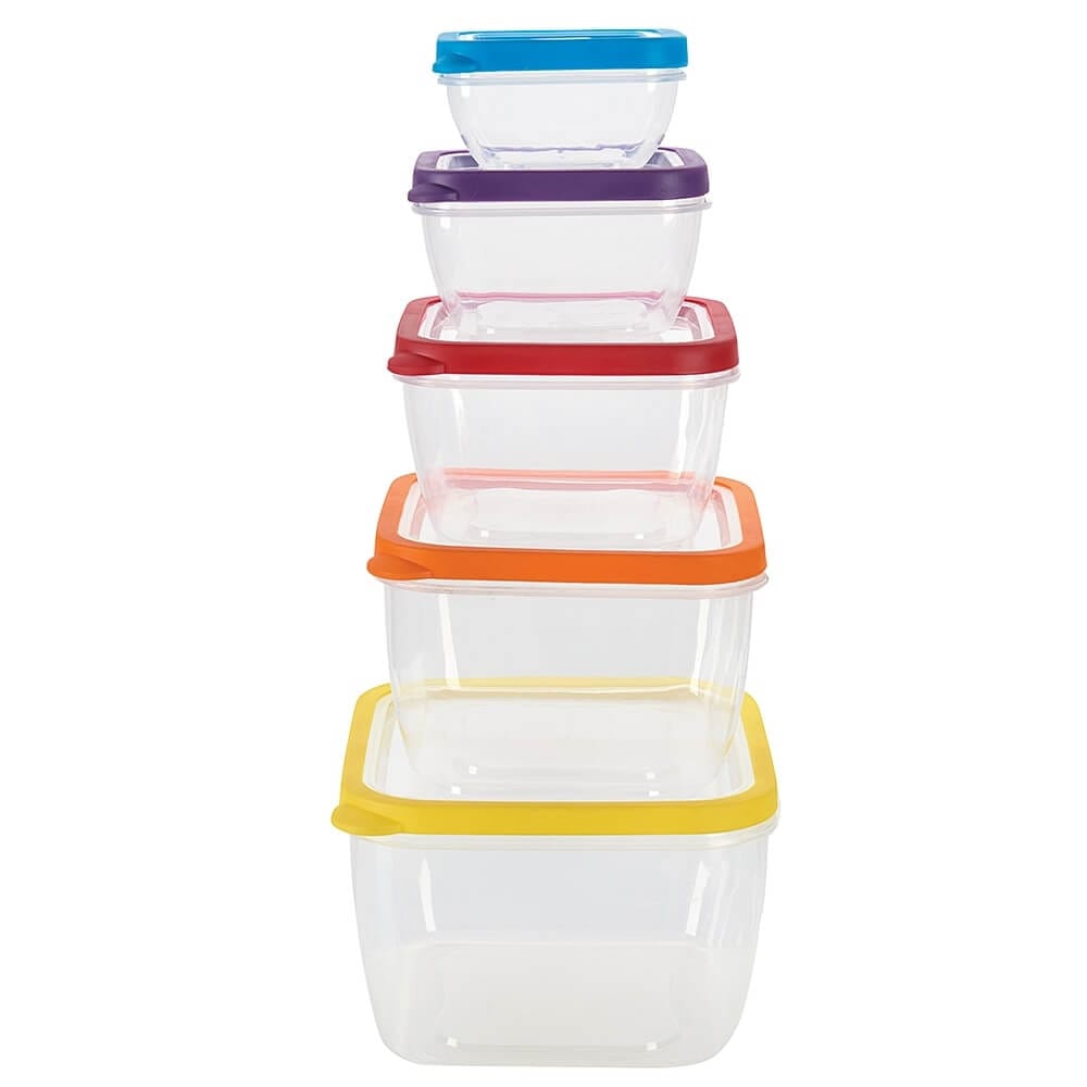 Food Storage Container Set, 10-Pieces