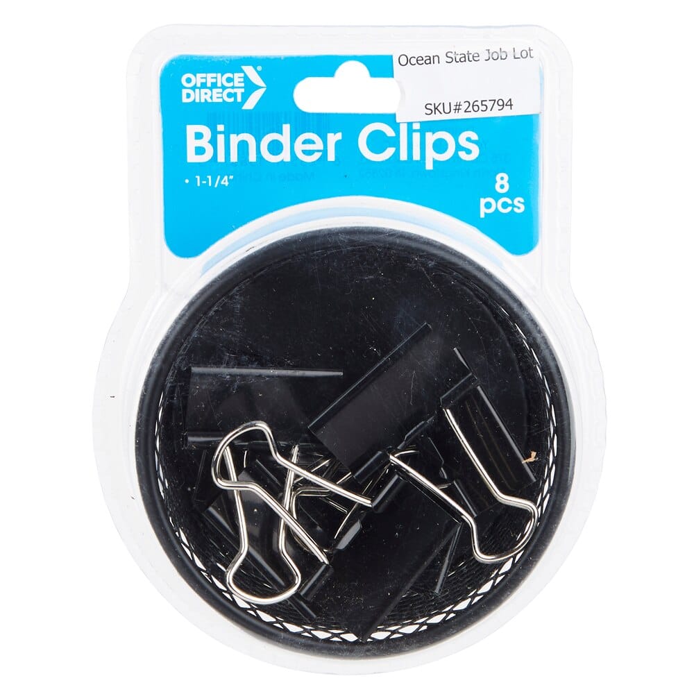 Office Direct Binder Clips, 8-Count