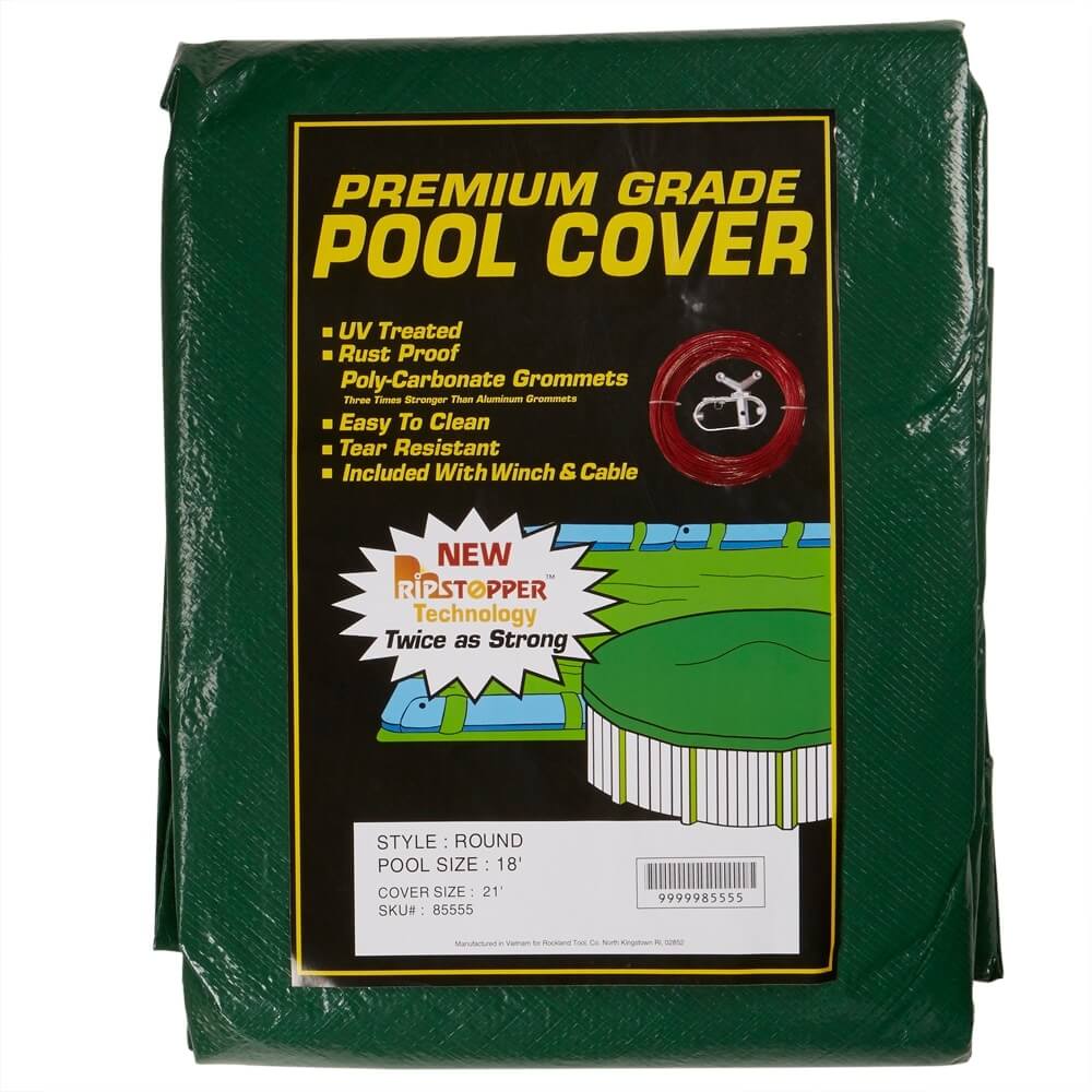 Premium Grade Round Winter Pool Cover, 21'