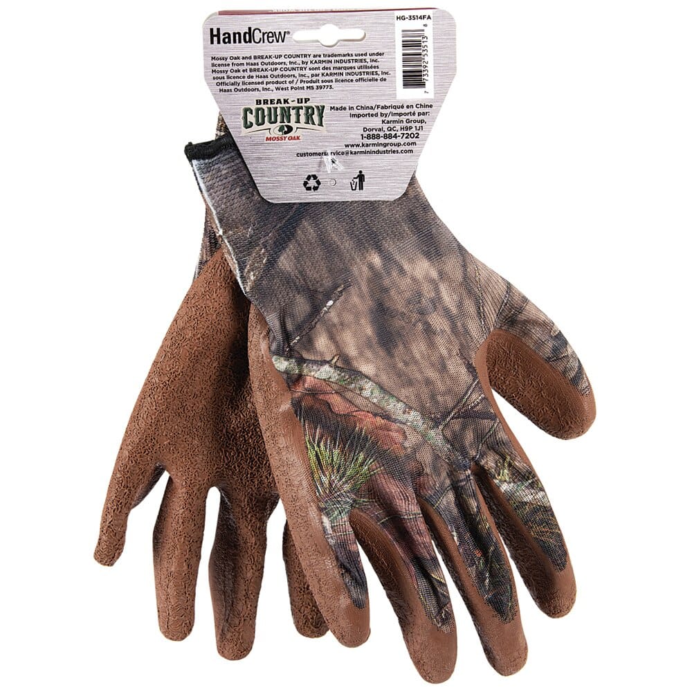 HandCrew Mossy Oak Latex Gloves