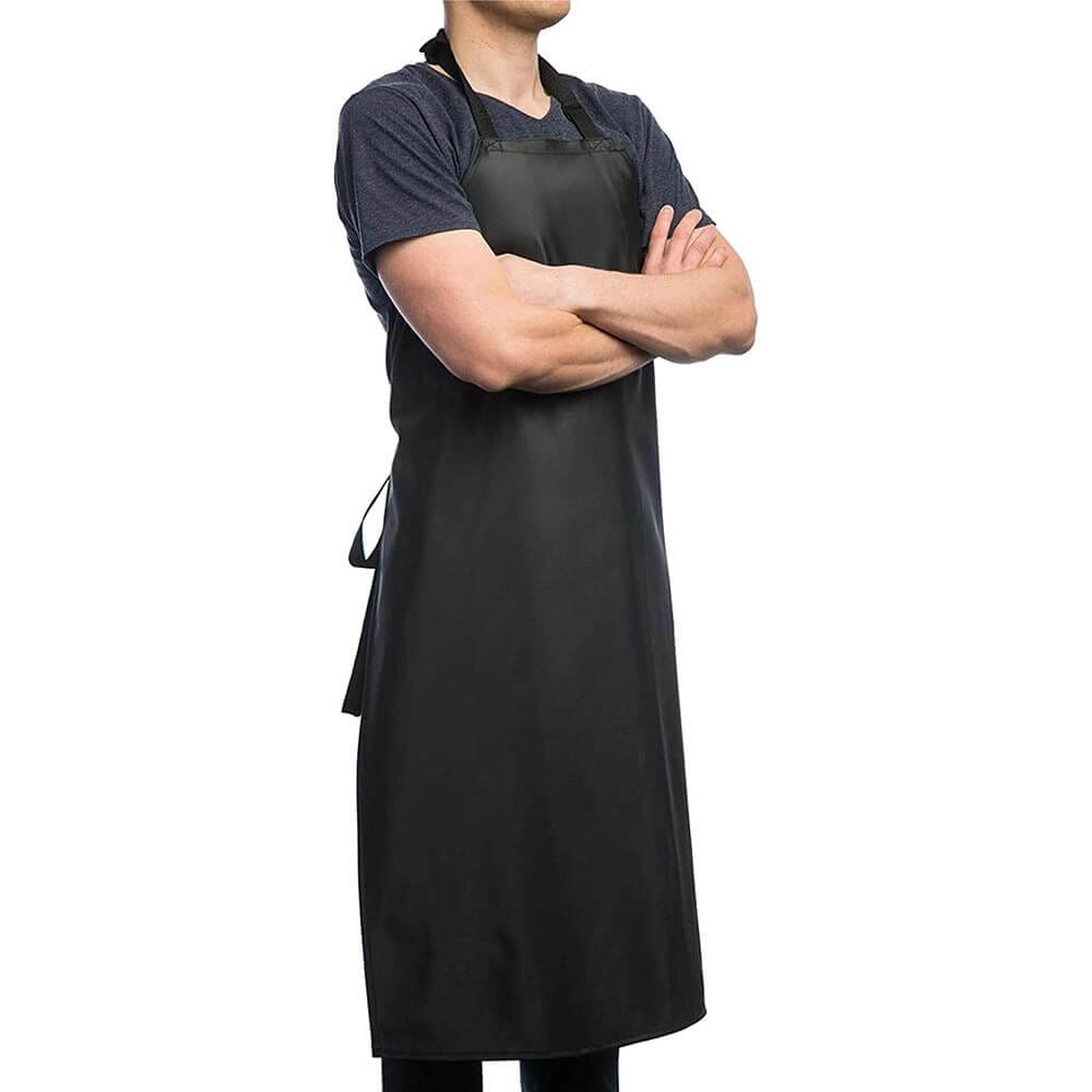 Aulett Home 40" Heavy-Duty Waterproof Vinyl Apron, Black