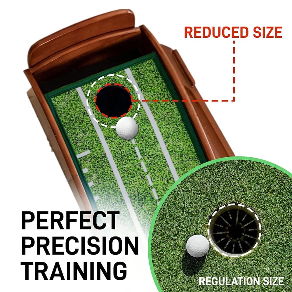 Perfect Practice Compact Indoor Golf Putting Mat, 8' x 7.5"