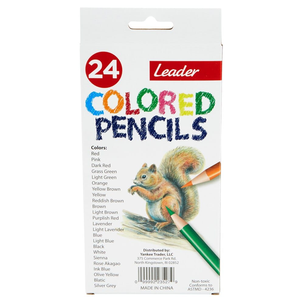 Leader Colored Pencils, 24 Piece