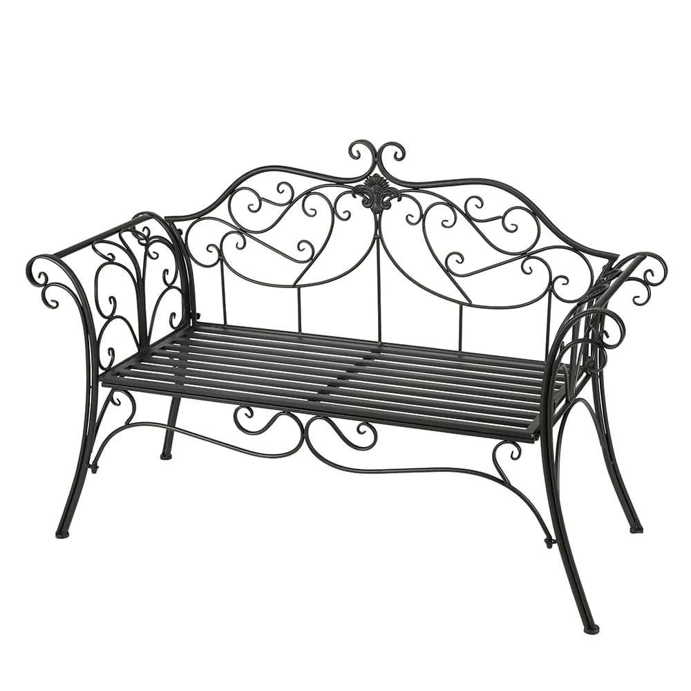 Outdoor Living Furnishings Metal Garden Bench