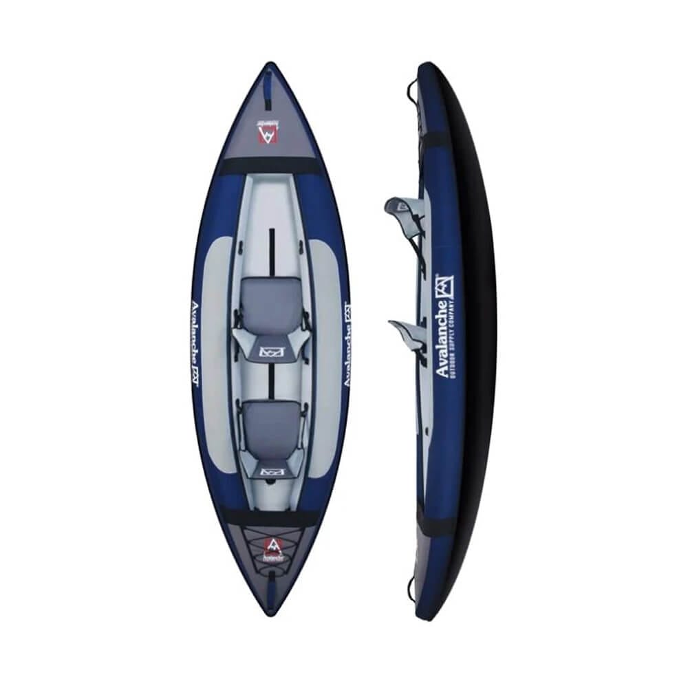 Avalanche 11' Voyager 2-Person Inflatable Kayak Set, Blue